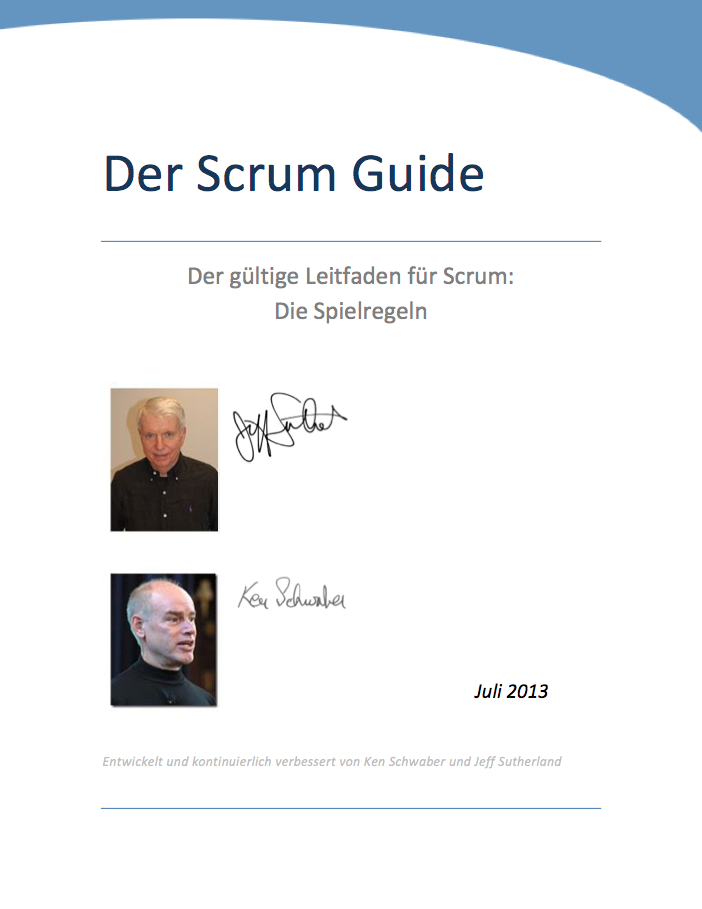 Scrum Guide von Ken Schwaber und Jeff Sutherland