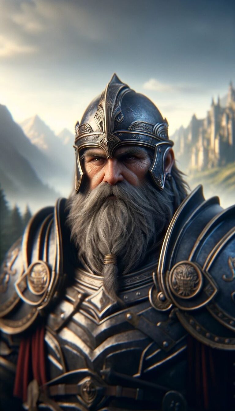 Portrait des Hochkönigs der Zwerge, Albrax Sohn des Agam