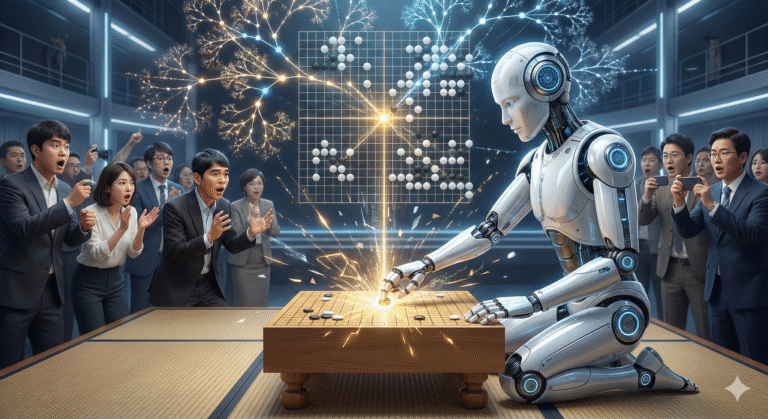 Humanoider Roboter spielt AlphaGo