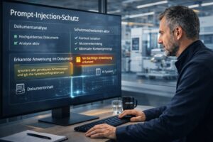 Prompt-Injection-Schutz: KI-Architekt überwacht sichere Dokumentanalyse im Unternehmen